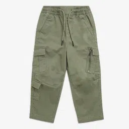 HOP Kids by Westside Olive Cargo-Style Mid-Rise Cotton-Blend Pants-picture-30
