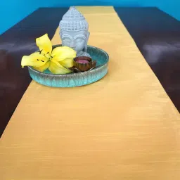 Tara Sparkling Homes Grey Cotton Ethnic Motifs Table Runner image 4