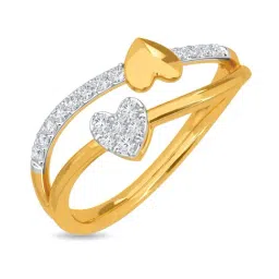 Kisna Diamond & Gold Jewellery Abha 14k (585) Diamond & Gold Ring For Women-picture-31