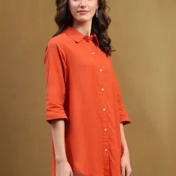 Biba Orange Plain Shirt image 4