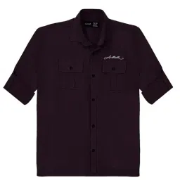 Cavio Boys Dark Purple Solid Full Sleeves Shirt-image-61
