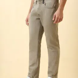 Allen Solly Beige Cotton Regular Fit Jeans image 3