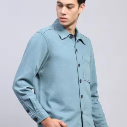 Monte Carlo Teal Blue Regular Shirt image 4