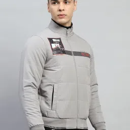 Monte Carlo Grey Regular Fit Quilted Jacket image 4