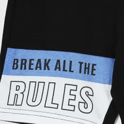 Fame Forever by Lifestyle Boys Black Cotton Printed image 4