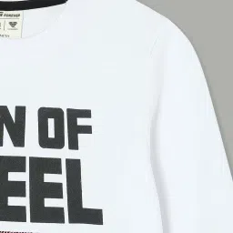 Fame Forever by Lifestyle Boys White Cotton Character Based Full Sleeves image 4