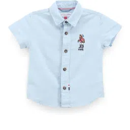 U.S. Polo Assn. Kids Blue Solid Shirt-picture-39