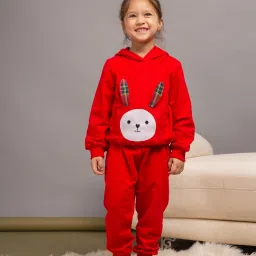 Budding Bees Girls Red Embroidered Sets image 4