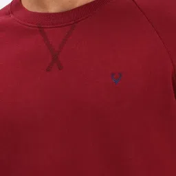 Allen Solly Maroon Cotton Regular Fit Printed Sweatshirt image 4