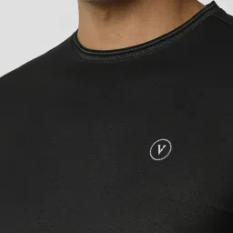 Van Heusen Black Slim Fit T-Shirt image 4