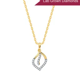 GIVA 14K Yellow Gold Fidelity Diamond Pendant for Women image 4