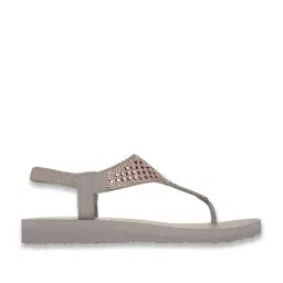 Skechers Women's MEDITATION - ROCKSTAR Taupe Back Strap Sandals-picture-23