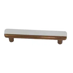 Magmus 96 mm PVD Rose Gold / White Premium Cabinet Handle, MHR-178 image 1