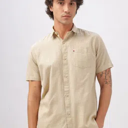 BS BLUE SQUAD Men Slim Fit Opaque Casual Shirt image 1
