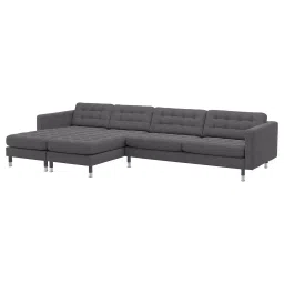 ikea landskrona 5-seat sofa, with chaise longues/Gunnared dark grey/metal-picture-14