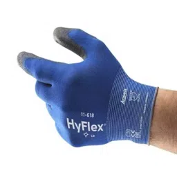 Ansell HyFlex 11-618 Black Nylon Abrasion Resistant Gloves Size 8 Polyurethane Coating, 11618080-image-5