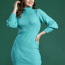 DressBerry Acrylic Self Designed Bodycon Mini Dress-picture-30
