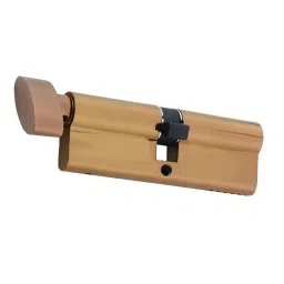 Decorio Mortise Pin Cylinder One Side Key One Side Knob 90 mm PVD Rose Gold Finish, 35151030.51 image 2