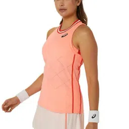 Asics Pink Slim Fit Printed Sports T-Shirt image 3