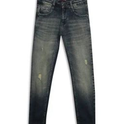 Cantabil Boys Dark Blue Tattered Jeans-picture-40