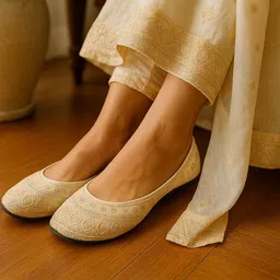 Anouk Women Embellished Party Mojaris with Embroidered Flats-picture-18