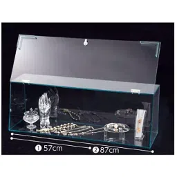 AS ONE Showcase Box with Key W57cm Acrylic Green Edge, 61-156-2-1-picture-48