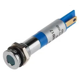 RS PRO Blue Panel Mount Indicator 24V DC, Mounting Hole Size 8 mm, Termination Type Faston, Solder Lug, IP Rating IP67, Model No 8385598-picture-16