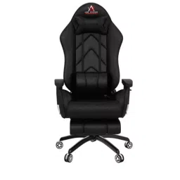 ASE Gaming Gold Series Gaming Chair With Footrest (Full Black)-image-94