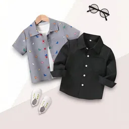 VANI COUTURE Boys Printed Casual Shirt image 3