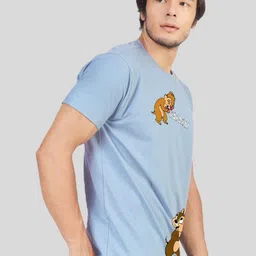 Greylongg Men Graphic Printed Round Neck Cotton T-shirt image 5