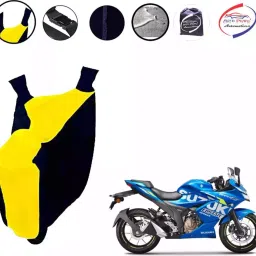 Auto Pearl Polyester Waterproof Two Wheeler Cover for Suzuki Gixxer SF 250 (Water Proof)-image-22