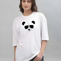KAIDO Women Graphic Printed Round Neck Oversized T-shirt-picture-21