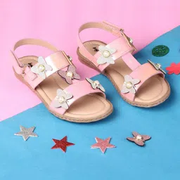 boyz n galz Shimmer Butterfly Applique Detailed Sandals - Pink-picture-42