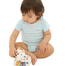 Sanjary Cute Musical Cow Paino with Light & Music for Kids color design may vary image 1