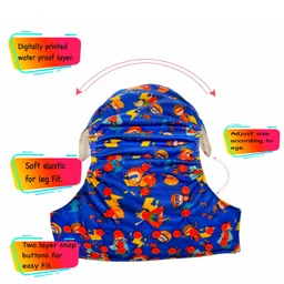 Dumbledo One Size Cloth Diaper with Hemp & Cotton Pad/Insert - Leak-Proof, Stylish, Superior Absorbency - Adjustable For 3 Months to 3 Years, Pack of 5 image 2