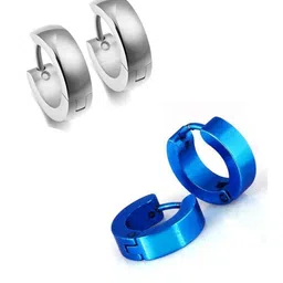 shobhram Unisex Silver Earrings-picture-24