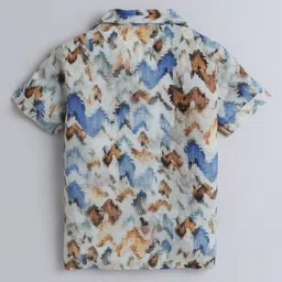 Taffykids Half Sleeves Abstract Printed Shirt - Multi Colour image 5