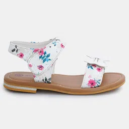 Mine Sole Floral Printed & Bow Detailed Sandals -Multi Colour image 5