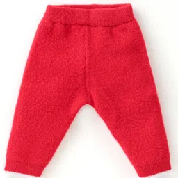 Babyoye Knitted Full Sleeves Pullover Sweater Set With Christmas Tree Applique - Red image 4