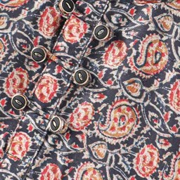 Dapper Dudes Full Sleeves Paisley Printed Kurta Style Shirt - Multi Colour image 4