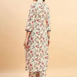 Anouk Mirage Women Floral Printed Regular Kurta with Trousers image 2