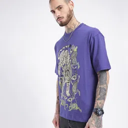 glitchez Downtown Dope Printed Oversized T-shirt image 4