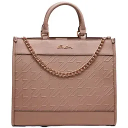 Anne Klein Beige Textured Handbag with Pouch-picture-30