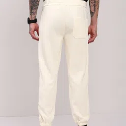 showoffff Showoff Cream Cotton Slim FitJogger image 4