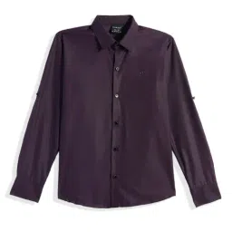 Charchit Boys Purple Comfort Fit Shirt-picture-21