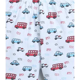 Bumzee Kids White & Yellow Printed Shorts (Pack Of 2) image 4