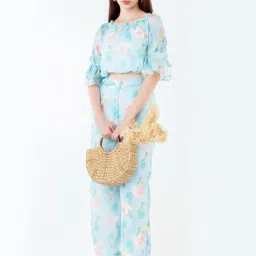 Zink London Blue Printed Top image 4