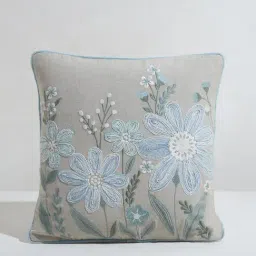Westside Home Aqua Daisy Print Cushion Cover-image-10