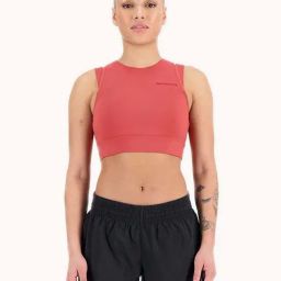 New Balance Peach Round Neck Sports Bra-picture-49