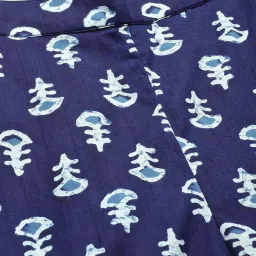 Libas Navy Blue Cotton Printed Pyjama Sets image 4